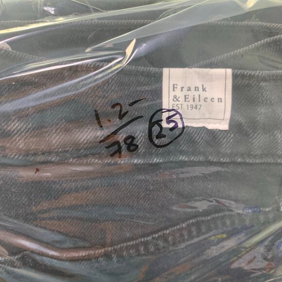Frank and Eileen $328 Monaghan Mom Jean Black Denim Size 25 MADE IN USA - Picture 13 of 13